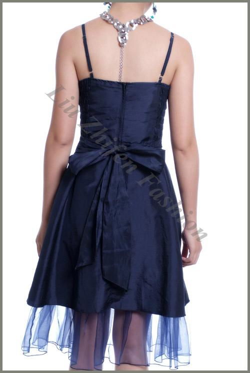 Hot sale short taffeta evening dress OEM welcome 5