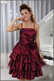 Factory direct wholesale taffeta short evening dress 2