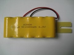 6V SC 2000mAh NiCD Rechargeable Battery