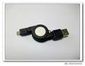 AM to Micro 5p retractable cable