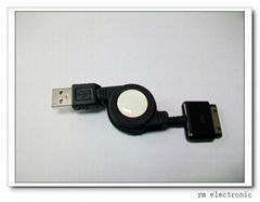 USB AM retractable cable charge for Iphone