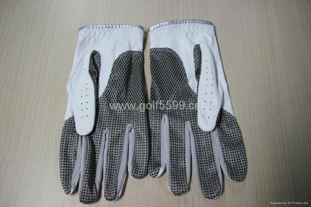 customized sheep skin golf man or woman gloves 3