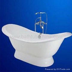 pedestal cast iron bathtub