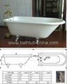 cast iron clawfoot bathtub 2