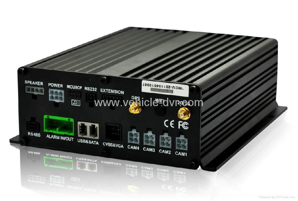 Economical 4CH Mobile dvr support HDD/SSD (1000G MAX) 2
