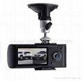 X3000  Dual cameras Car DVR Car Black