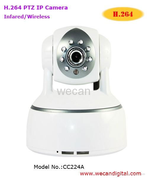 H.264 Wireless Infrared Pan/Tilt IP Camera