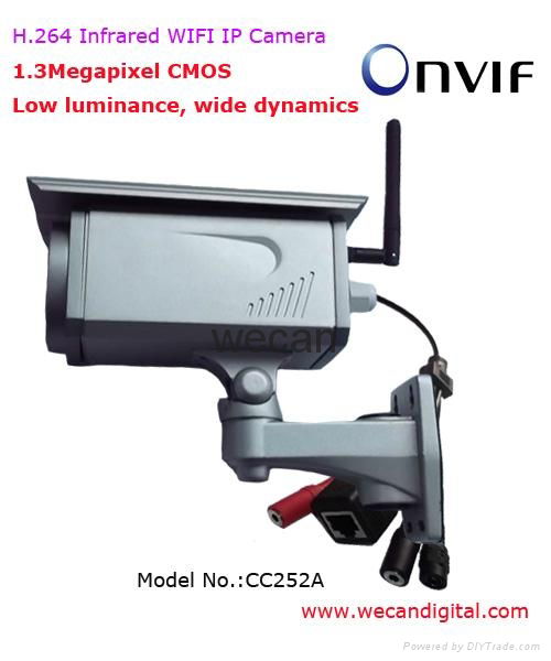 H.264 1.3Megapixel Outdoor Infrared Wi-Fi IP Camera 2
