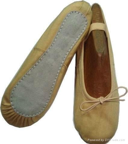 Canvas ballet shoes of full sole, any color