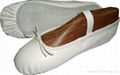 Washable ballet shoes of synthetic in