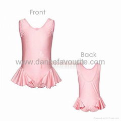 Chiffon skirted leotard