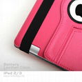 360 Degree Rotating iPad 3 Leather case with 4500mAh Battery 4