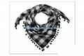 Fashion mens cotton checked scarf