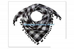 Fashion mens cotton checked scarf