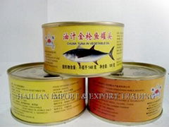 canned tuna in vegetable oil