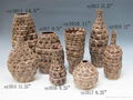 Crackled Glazed Ceramic Vases 1