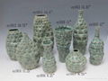 Crackled Glazed Ceramic Vases 2