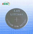 LIR2032 li ion button cell 3