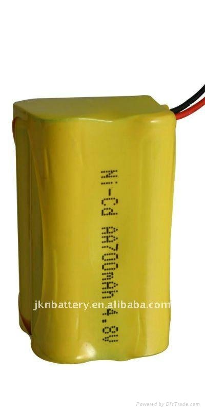 4.8V-AA-700mAh Ni-CD rechargeable battery pack - Ni-CD ...