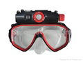 Hot!!! Professional waterproof diving mask camerawith inbuilt 4GB memory 