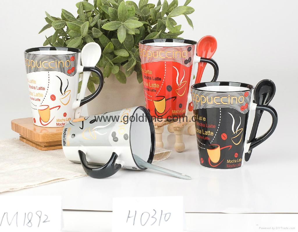 12 oz square mug with spoon  3