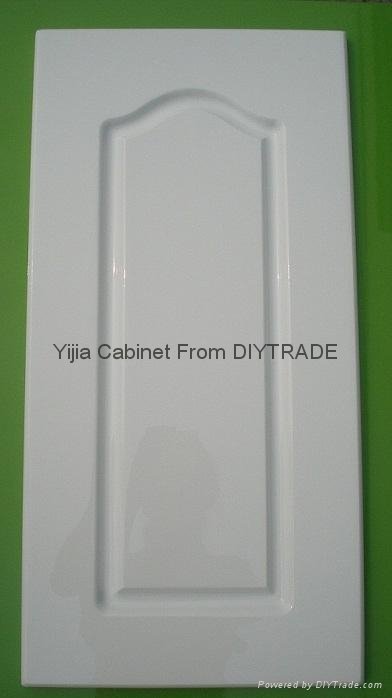 PVC faced white glossy cabinet door