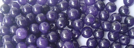 Violet purple jade bead 