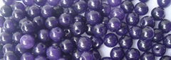 Violet purple jade bead 