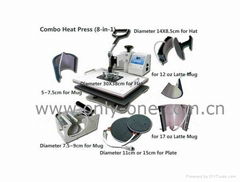 Combo Heat Press Machine (8 in 1)