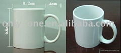 11 oz sublimation coated white mug