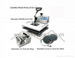 combo heat press machine（4 in1）