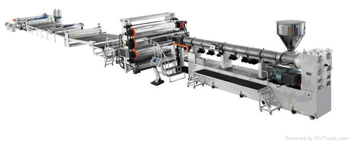 PET sheet extrusion machine 4