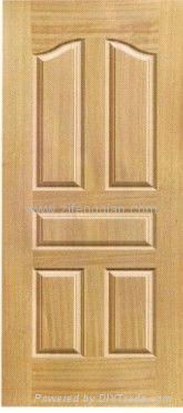 MDF/HDF Teak wood veneer molded door skin 4