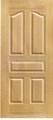 MDF/HDF Teak wood veneer molded door skin 4