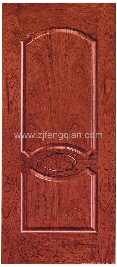 MDF/HDF Teak wood veneer molded door skin