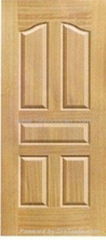 MDF/HDF Teak wood veneer molded door skin