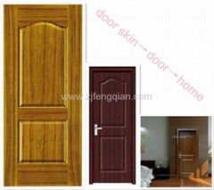 HDF/MDF teak veneer mould door skin