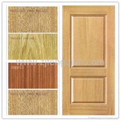 MDF/HDF Teak wood veneer molded door skin