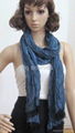 black longitudes with colorful latitudes viscose scarves 1