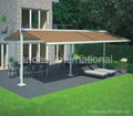 double sides retractable awning