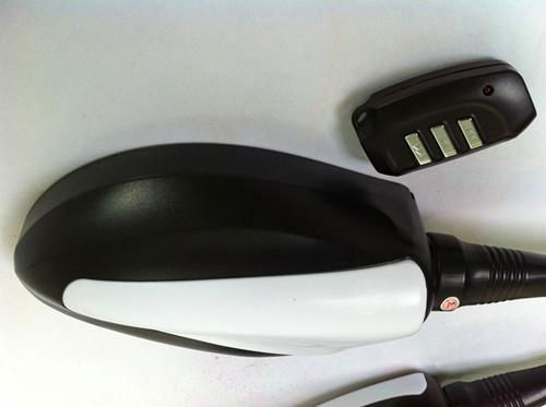 Motorcycle rearview mirrors with MP3 player 3