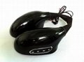 Motorcycle rearview mirriors with MP3 and FM function in black color 3