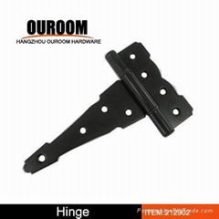 Tee hinge with nylon bushings