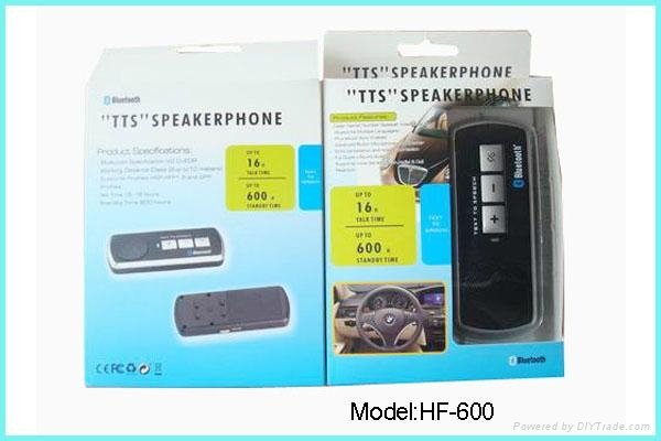 TTS function Bluetooth Handsfree car kit HF-600 3