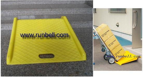 portable curb ramp for hand truck