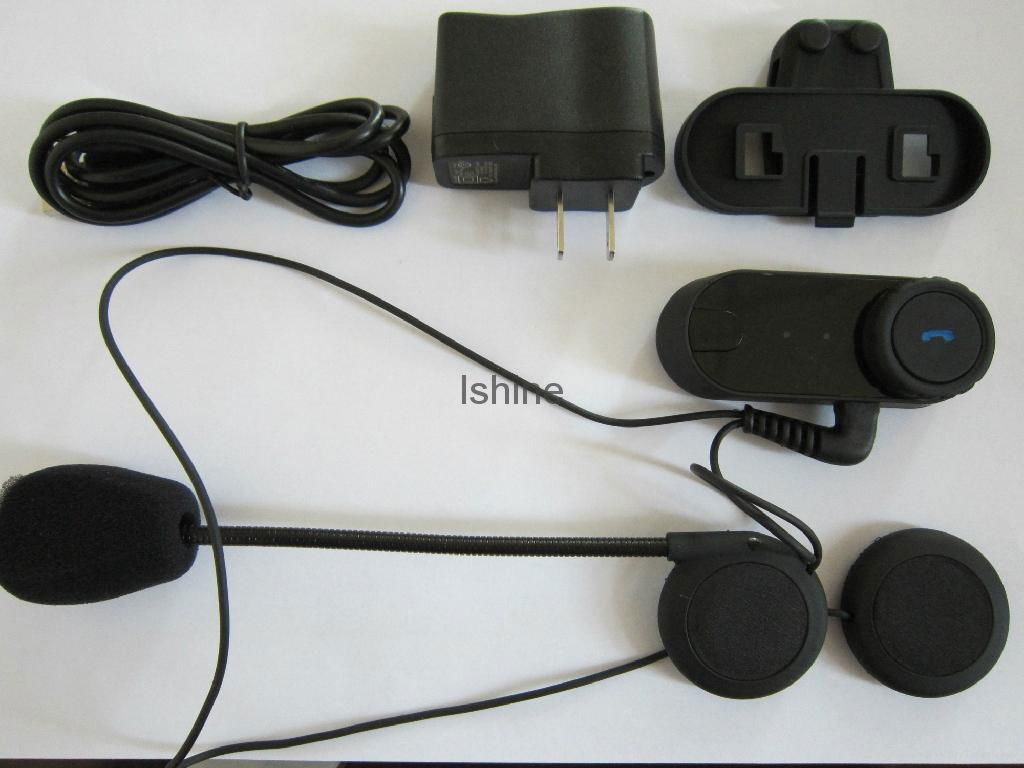 800M Motorcycle Bluetooth Helmet Headset intercome 2