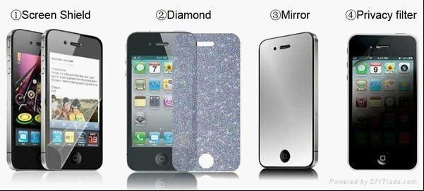 Cheap quality clear screen protector for Iphone 4/Iphone4s 2