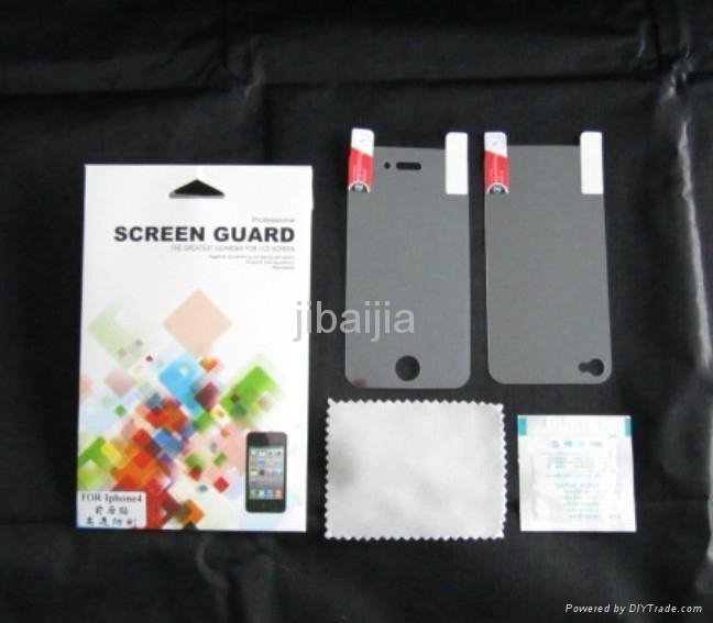 Premium clear screen protector for iphone4 