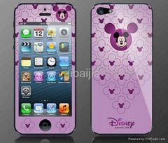 cartoon color screen protector for Iphone5