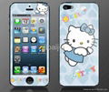 cartoon color screen protector for Iphone5 2